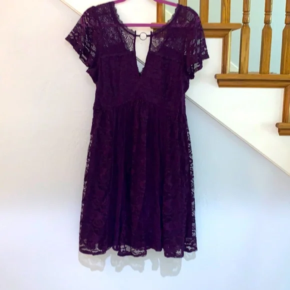 sorrel blush lace frill mini dress LoveShackFancy Galilea Chantilly Lace Mini Dress main image 0